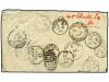 ✉ AUSTRALIA OCCIDENTAL. 1897. Multi redirected cover from PE