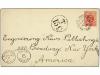 ✉ AFRICA DEL SUR. 1906. NATAL to NEW YORK (U.S.A.). 1 d. red