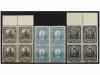(*) ESTADOS UNIDOS. Sc. 64/66 (4). 1921. CANAL ZONE. 15 cent