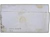 ✉ PERU. Yv. 4 (2). 1858. CALLAO a LIMA. 1 dinero azul (2), m