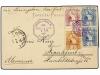 ✉ GUATEMALA. Sc. 43 (2), 44, 47. 1900. COBAN a ALEMANIA. Tar