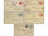 ✉ GUATEMALA. 1890-98. Group of 17 covers with different FANC
