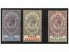 * GIBRALTAR. Sg. 99/101. 1921-27. 2 sh., 4 sh. and 8 sh. Lig