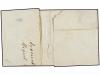 ✉ PERU. Sc. 10. 1862. AYACUCHO a LIMA. 1 peseta rojo, mat.ÓV