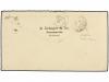 ✉ SURINAM. 1894. PARAMARIBO a FRANCIA. 25 cts. azul, marca S