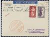 ✉ LIBANO. 1939 (3-III). BEYROUTH a POLAND. 3 p. rojo, 10 p. 