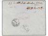 ✉ COLOMBIA. 1890. BOGOTA a HAMBURGO. 5 ctvos. azul (2), fech