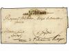 ✉ ESPAÑA: PREFILATELIA. 1810 (2 Septiembre). EJÉRCITOS FRANC