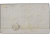✉ TUNEZ. 1865. TÚNEZ a LIVORNO. 10 cts. ocre emisión De la R