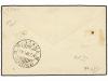 ✉ ERITREA. Sa. 4. 1893. ADI UGRI a MASSAWA. 10 cts. rojo. Ma