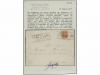 ✉ ERITREA. Sa. 5. 1895. SAGANETTI a CATANIA. 20 cts. naranja