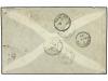 ✉ JAPON. 1900. JAPAN to GIBRALTAR. 10 sen blue redirected to