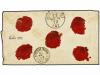 ✉ EGIPTO. 1879. ALESSANDRIA to TUNISI. 20 cts. orange (fault