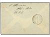 ✉ ETIOPIA. 1937. ADDIS ABEBA a ALEMANIA. 10, 25, 50 cts. y 1