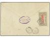 ✉ COSTA DE LOS SOMALIES. Yv. 6/13. 1898. DJIBOUTI a BRUSELAS