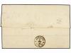 ✉ BELGICA. 1866. ANVERS a CADIZ (España). 20 cts. azul y 40 