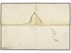 ✉ DINAMARCA. 1843 (17-Oct.). D.W.I. SAINT THOMAS to MANATI (