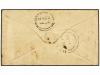 ✉ HONDURAS BRITANICA. 1854. BELIZE to KINGSTON (Jamaica). Re