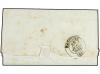 ✉ ESPAÑA: PREFILATELIA. 1843. BILBAO a BAYONA. Fechador de B