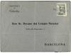 ✉ ESPAÑA. (1940 CA.). Cuatro cartas con sellos de 10 cts. y 
