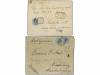 ✉ ESPAÑA. 1910-21. Conjunto de 6 cartas CERTIFICADAS dirigid
