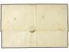 ✉ ESPAÑA. Ed. 1A. 1850. VALENCIA a GANDÍA. 6 cuartos negro. 