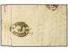 ✉ ESPAÑA. Ed. 81. 1866. TUY a BARCELONA. 4 cuartos azul, mat