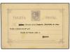 ✉ ESPAÑA ENTEROS POSTALES. Ed. 11. 10 cts. gris con sobreimp