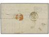 ✉ ESPAÑA. Ed. 89. 1869. HARO a FRANCIA. 12 cuartos naranja, 