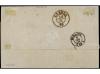 ✉ ESPAÑA. Ed. 98, 99, 100. 1869. BARCELONA a BUENOS AIRES. 5