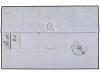 ✉ PERU. Yv. 6c (2). 1862 (10 Dic.). ISLAS CHINCHA a LIMA. 1 