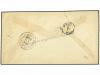 ✉ SALVADOR. 1887. LA UNIÓN a U.S.A. 10 ctvos. naranja. Mat. 