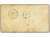 ✉ ARGENTINA. 1876. ROSARIO a U.S.A. 5 ctvos. naranja para el