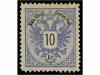 * AUSTRIA. Mi. 44, 45, 47. 1883. 2 kr. brown, 3 kr. green an