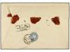 ✉ AUSTRIA. Mi. 32, 33 (2). (1863 CA.). BUCCARI to TRIEST. 5 