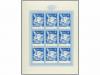 ** CROACIA. Mi. 150/53. 1941. PROOFS. Complete set, minishee