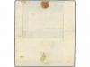 ✉ BRASIL. Sc. 1a, 3a. 1845. Letter sheet to VIANNA DO CASTEL