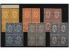 ** BULGARIA. Yv. 14, 16, 17/20. 1882-85. 3 s., 10 s., 15 s.,