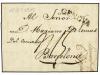 ✉ ITALIA. 1815-1846. (7). GENOVA a ESPAÑA. Conjunto de 7 car