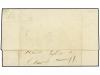 ✉ PERU. 1867. TACNA a NEW YORK. 10 cts. verde no matasellado