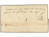 ✉ COLOMBIA. 1847. JIRON a BUCARAMANGA. Envuelta de CARTA CER