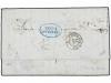 ✉ FRANCIA. Yv. 17 (3). 1864. PARIS a NEW YORK. 80 cts. carmí
