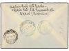 ✉ LIBIA. 1941. BENGASI a ITALIA. 50 cts. (2) y sello de EXPR