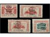 * COLONIAS ESPAÑOLAS: TANGER. Ed. 142/45hhi. 50 cts., 1 pta.