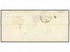 ✉ SUIZA. 1854 (Oct 27). Entire letter to Paris franked by 18