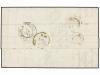 ✉ GIBRALTAR. 1871. GIBRALTAR to GENOVA. Entire sent unpaid, 
