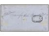 ✉ MEXICO. Sc. 7, 8, 10. 1861. Vera Cruz District 1 r. black 