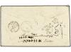 ✉ PORTUGAL. Af. 18(3). 1866. LISBOA a GENOVA y reexpedida a 