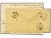 ✉ EGIPTO. 1866. FRENCH POST OFFICES. Envelope with full cont