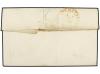 ✉ ESPAÑA. Ed. 1. 1850. ZARAGOZA a MANRESA. 6 cuartos negro, 